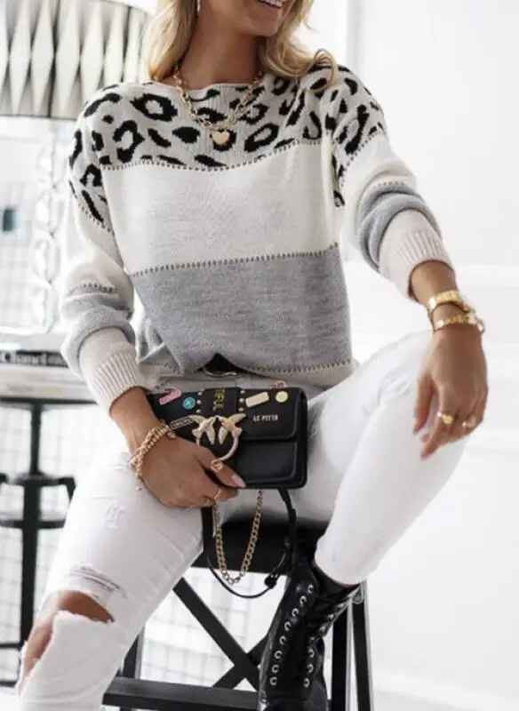 Yara™ - Pullover mit Leopardenmuster