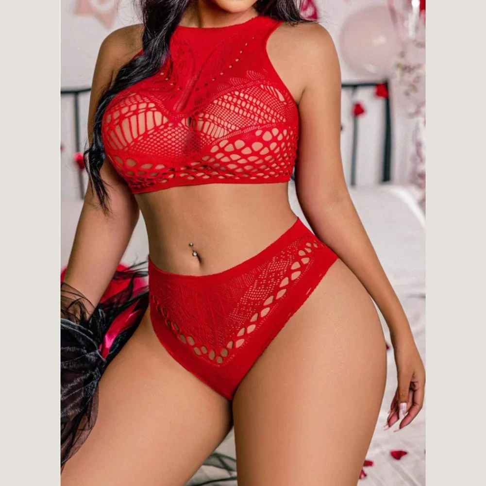 Zoe™ Sexy Netzunterwäsche (2-teiliges Set)