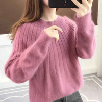 Delilah™ - Schlichter und flauschiger Strickpullover