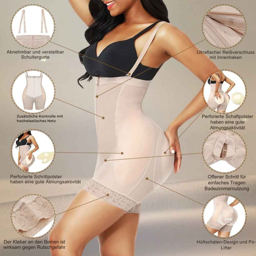Helena™ - Shapewear: Po-Lifter, Bauchkontrolle, Taillenformer, Oberschenkel-Straffer
