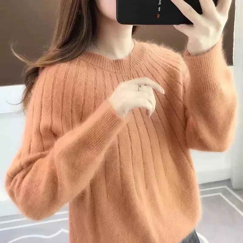 Delilah™ - Schlichter und flauschiger Strickpullover