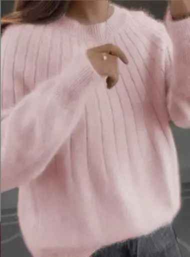 Delilah™ - Schlichter und flauschiger Strickpullover