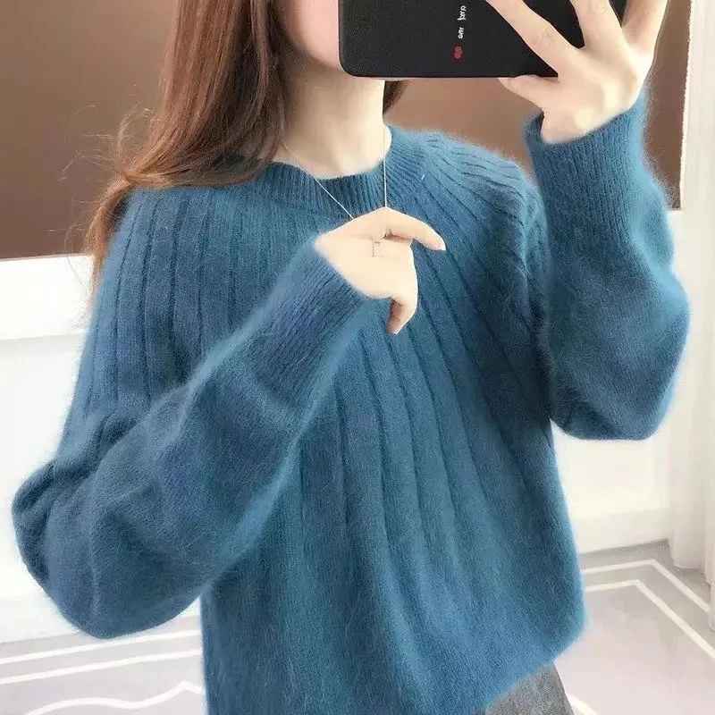 Delilah™ - Schlichter und flauschiger Strickpullover