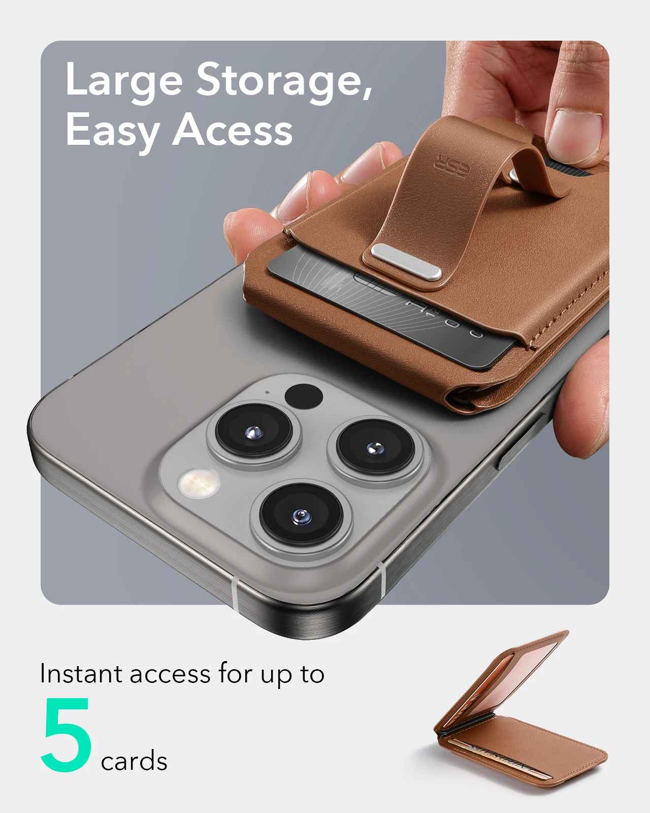 Lilia™ - Magnetische Wallet-Handyhalterung