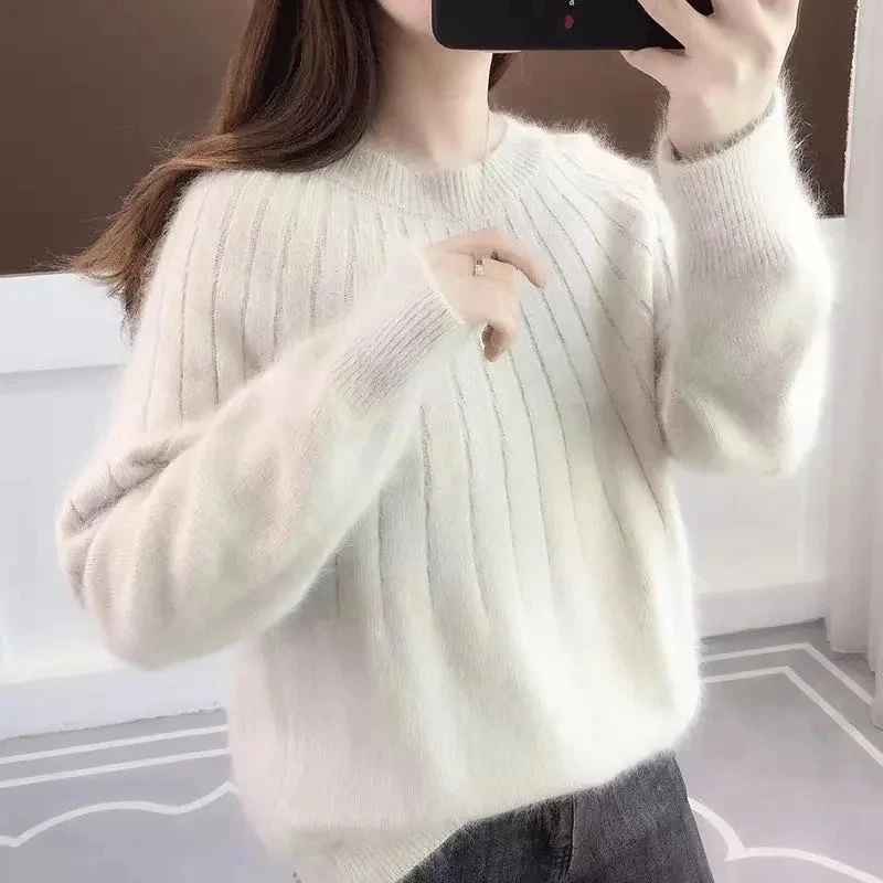 Delilah™ - Schlichter und flauschiger Strickpullover
