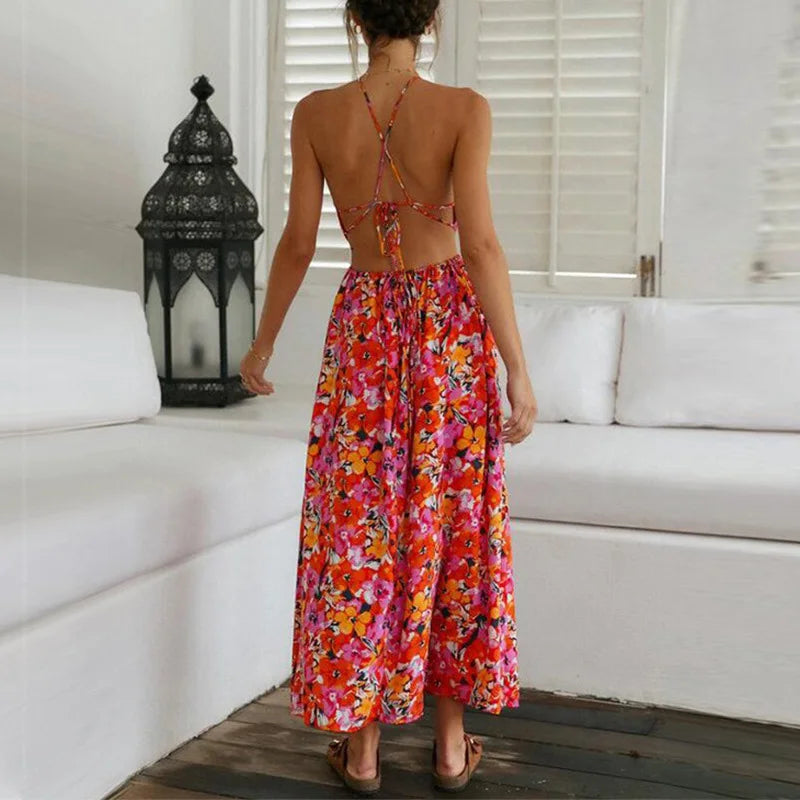 Noémie™ – Maxikleid mit Blumenmuster zum Wickeln