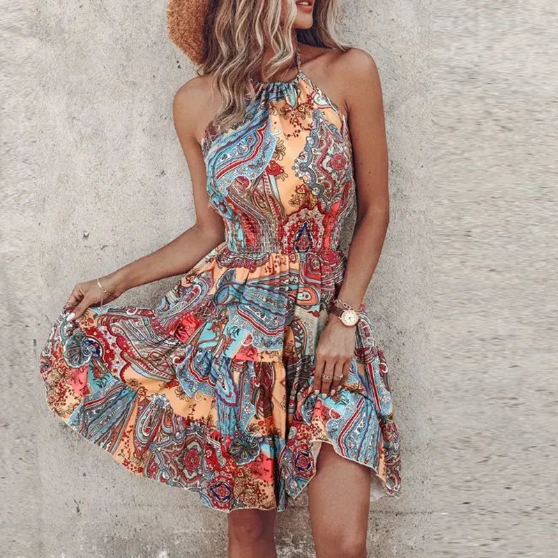 Layla™ – Elegantes Neckholder-Sommerkleid