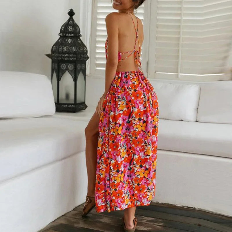 Noémie™ – Maxikleid mit Blumenmuster zum Wickeln