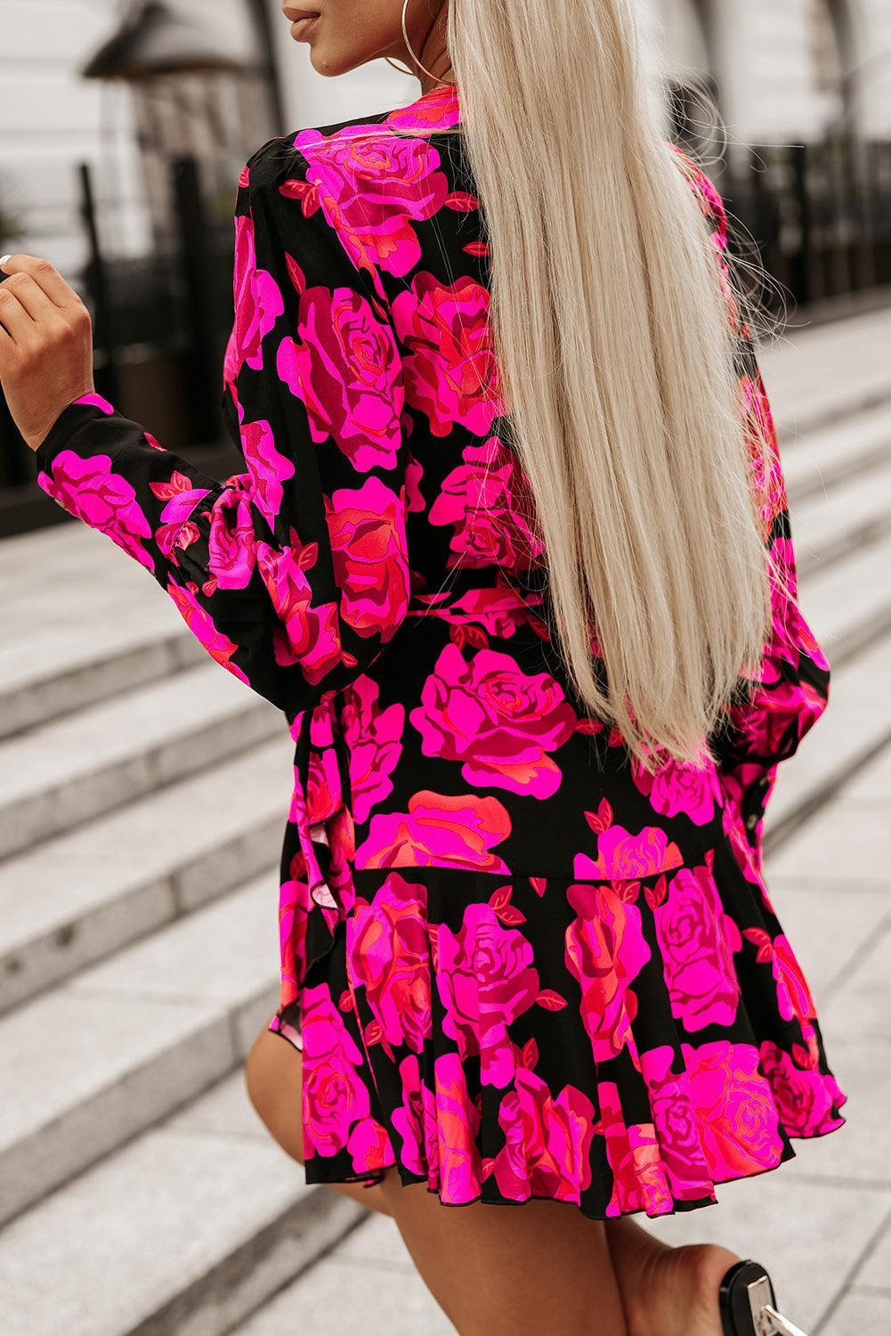 Fleur™ – Wickel-Minikleid mit Volants