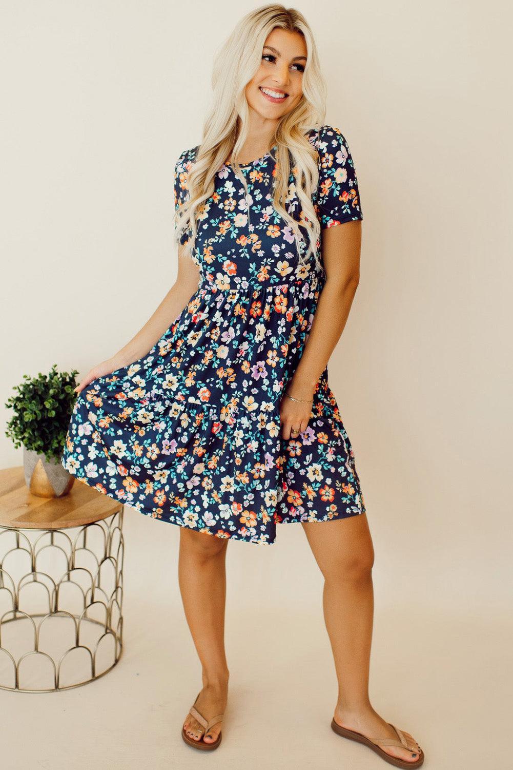 Liv™ – A-Linien-Kleid mit Blumenmuster