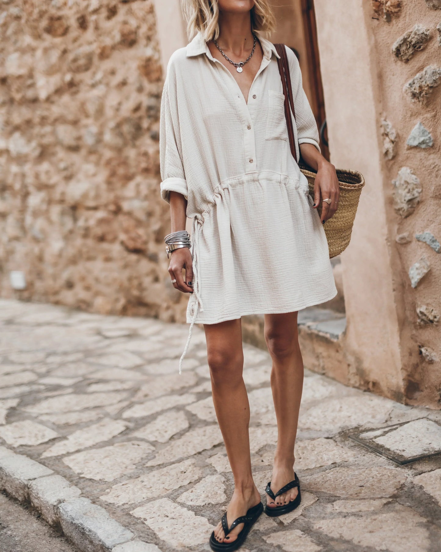Joy™ – Zeitloses Hemdblusenkleid mit klassischem Schnitt