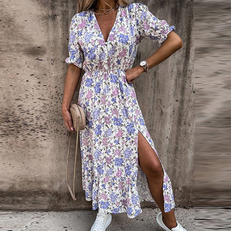 Naila™ – Elegantes geblümtes Kleid