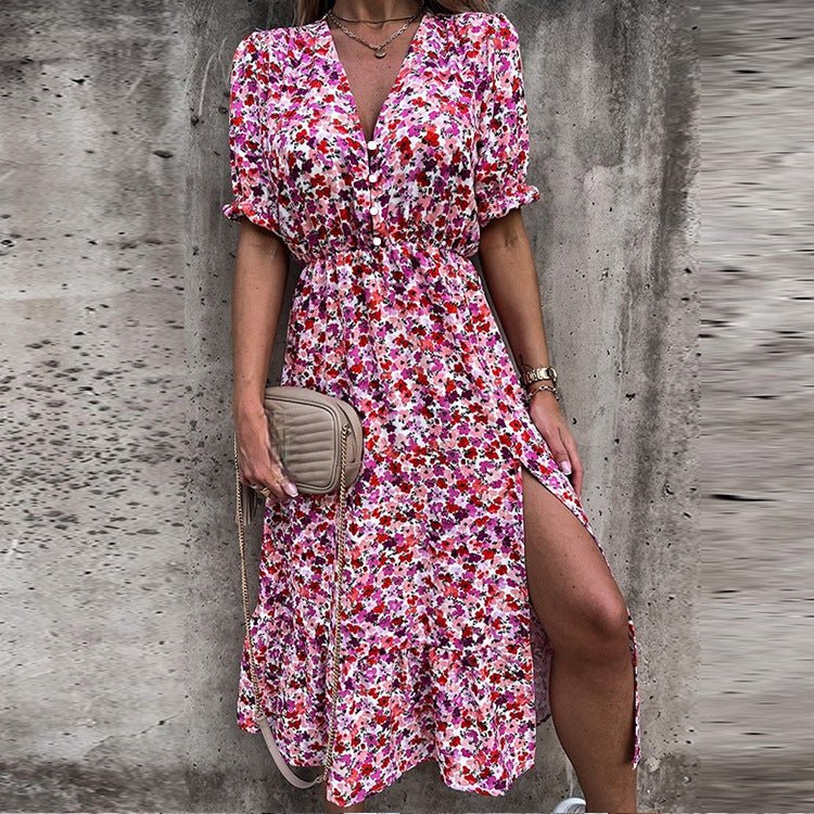 Naila™ – Elegantes geblümtes Kleid