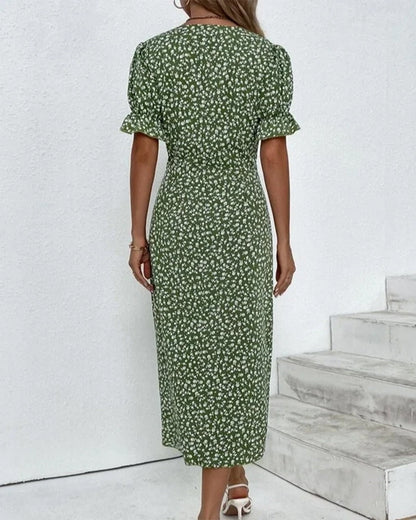 Johanna™ – Feminines Blumenkleid mit schmeichelndem V-Ausschnitt
