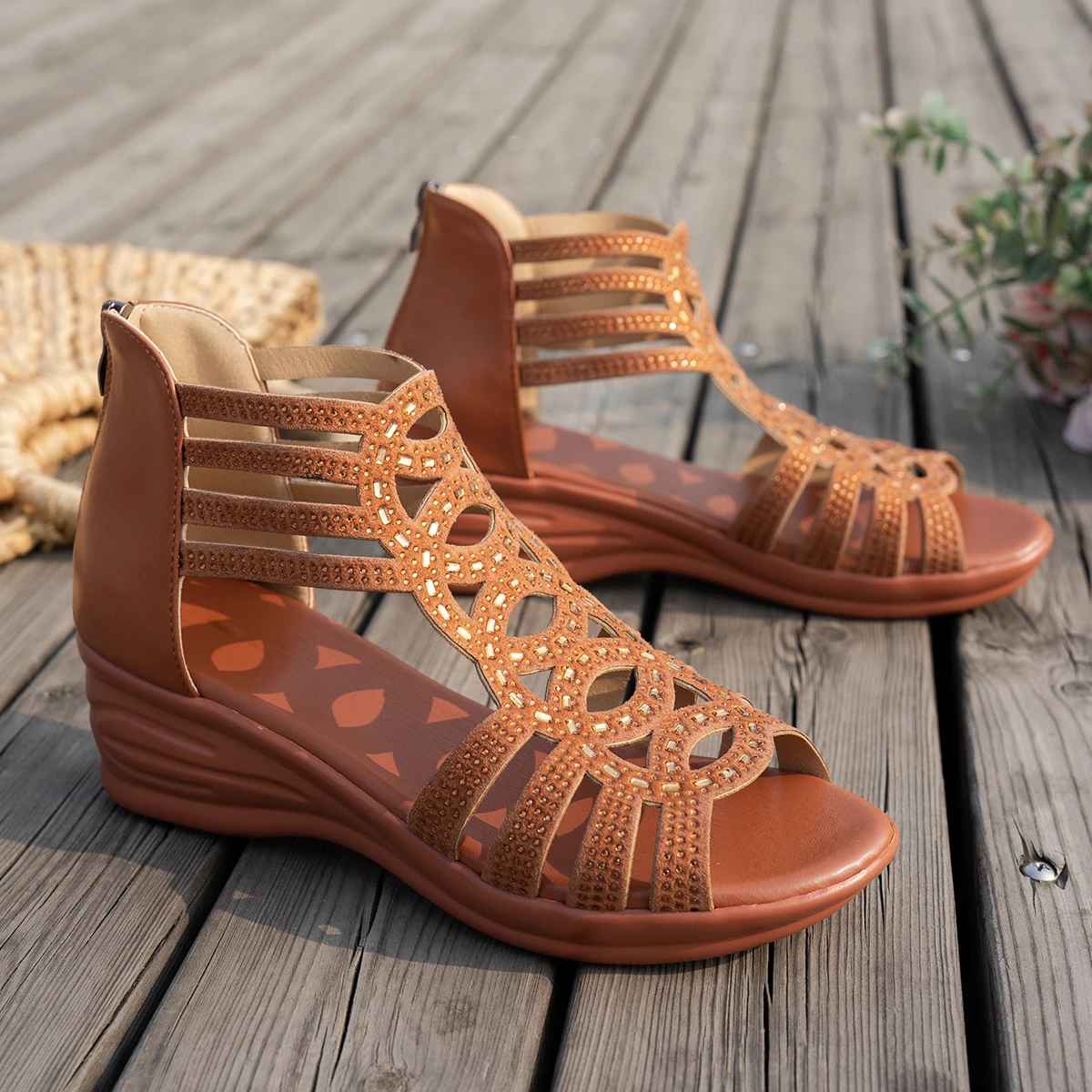 Elna™ – Ultrabequeme orthopädische Sandalen mit komfortablem Absatz