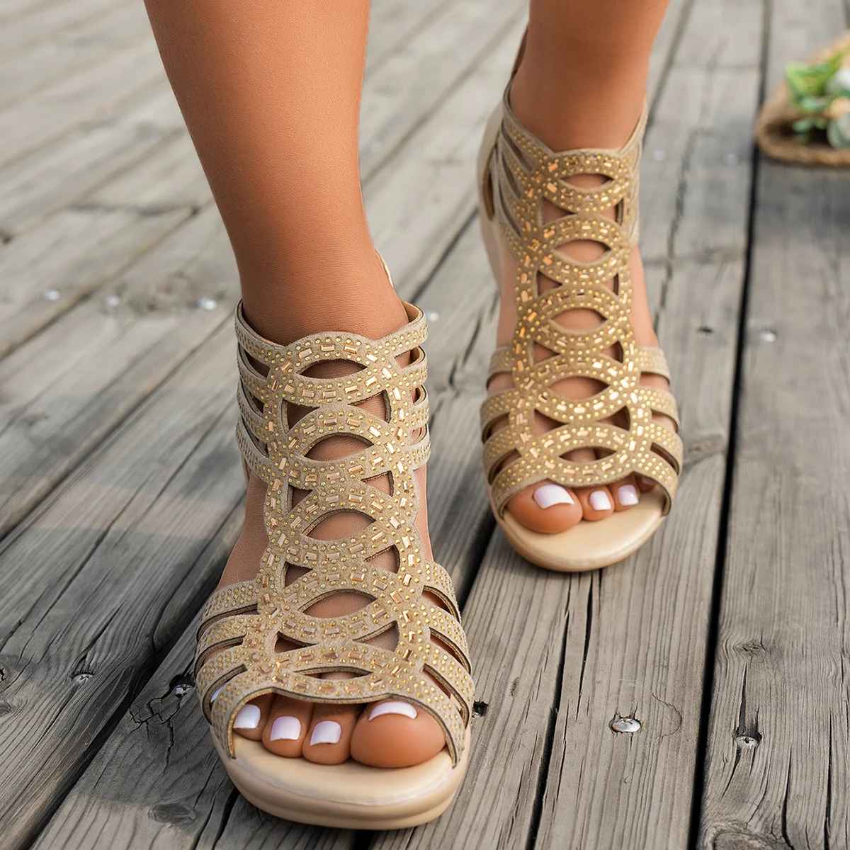 Elna™ – Ultrabequeme orthopädische Sandalen mit komfortablem Absatz