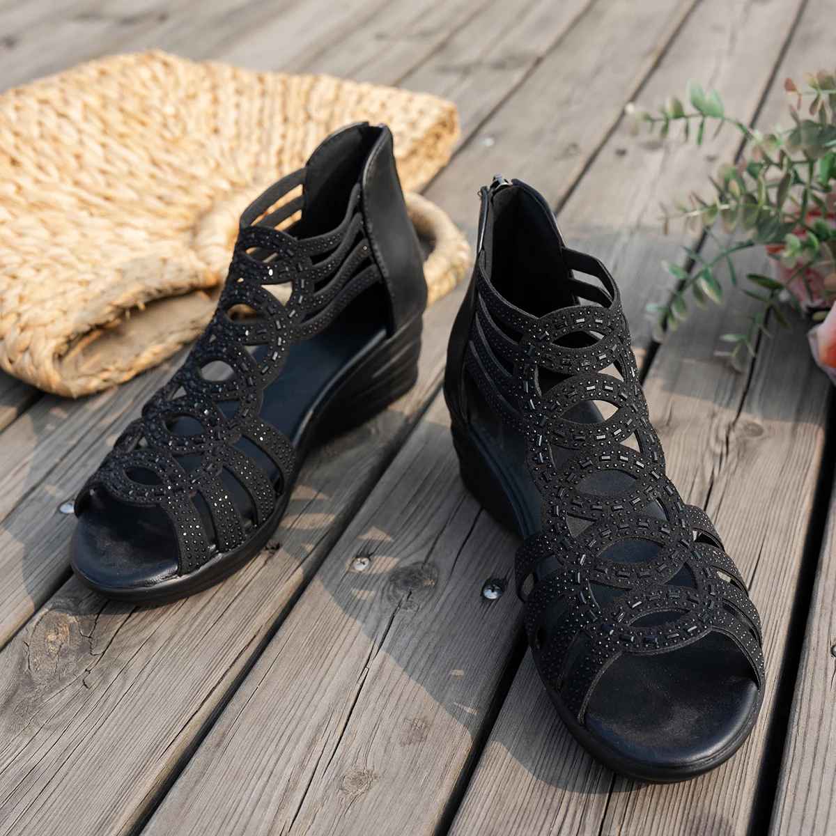 Elna™ – Ultrabequeme orthopädische Sandalen mit komfortablem Absatz