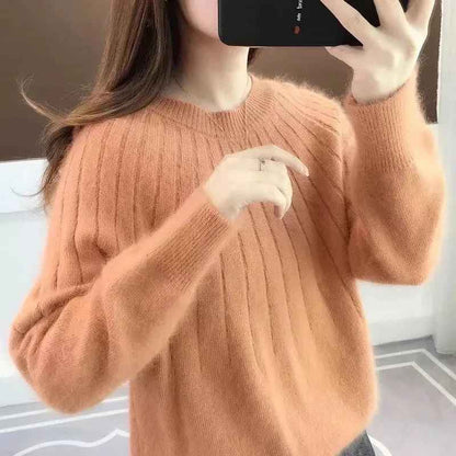 Delilah™ - Schlichter und flauschiger Strickpullover