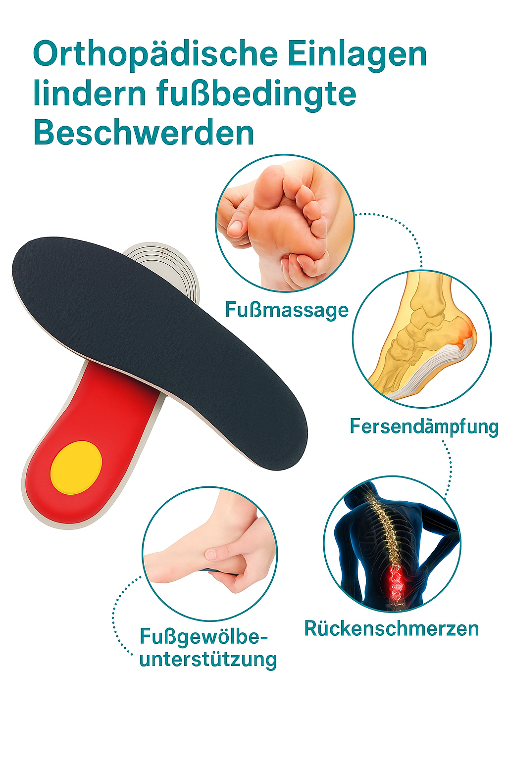 Einlegesohlen gegen Plattfuß