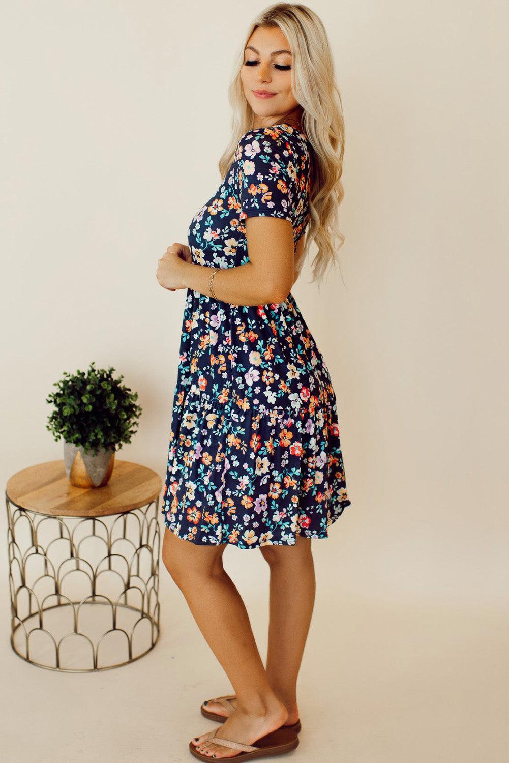 Liv™ – A-Linien-Kleid mit Blumenmuster